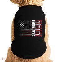 Patriotic Red White Blue Usa Flag Fighter Jets 4th Of July Doggie Tank thumb 0