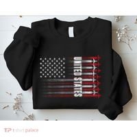Patriotic Red White Blue Usa Flag Fighter Jets 4th Of July Sweatshirt thumb 2