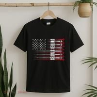 Patriotic Red White Blue Usa Flag Fighter Jets 4th Of July T-Shirt thumb 2