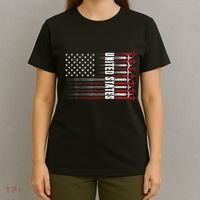 Patriotic Red White Blue Usa Flag Fighter Jets 4th Of July T-Shirt thumb 4