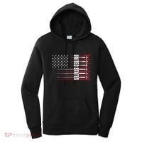 Patriotic Red White Blue Usa Flag Fighter Jets 4th Of July Women's Hoodie thumb 0