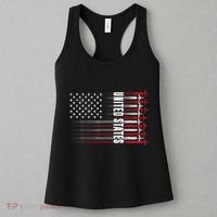 Patriotic Red White Blue Usa Flag Fighter Jets 4th Of July Women's Tank Top thumb 3