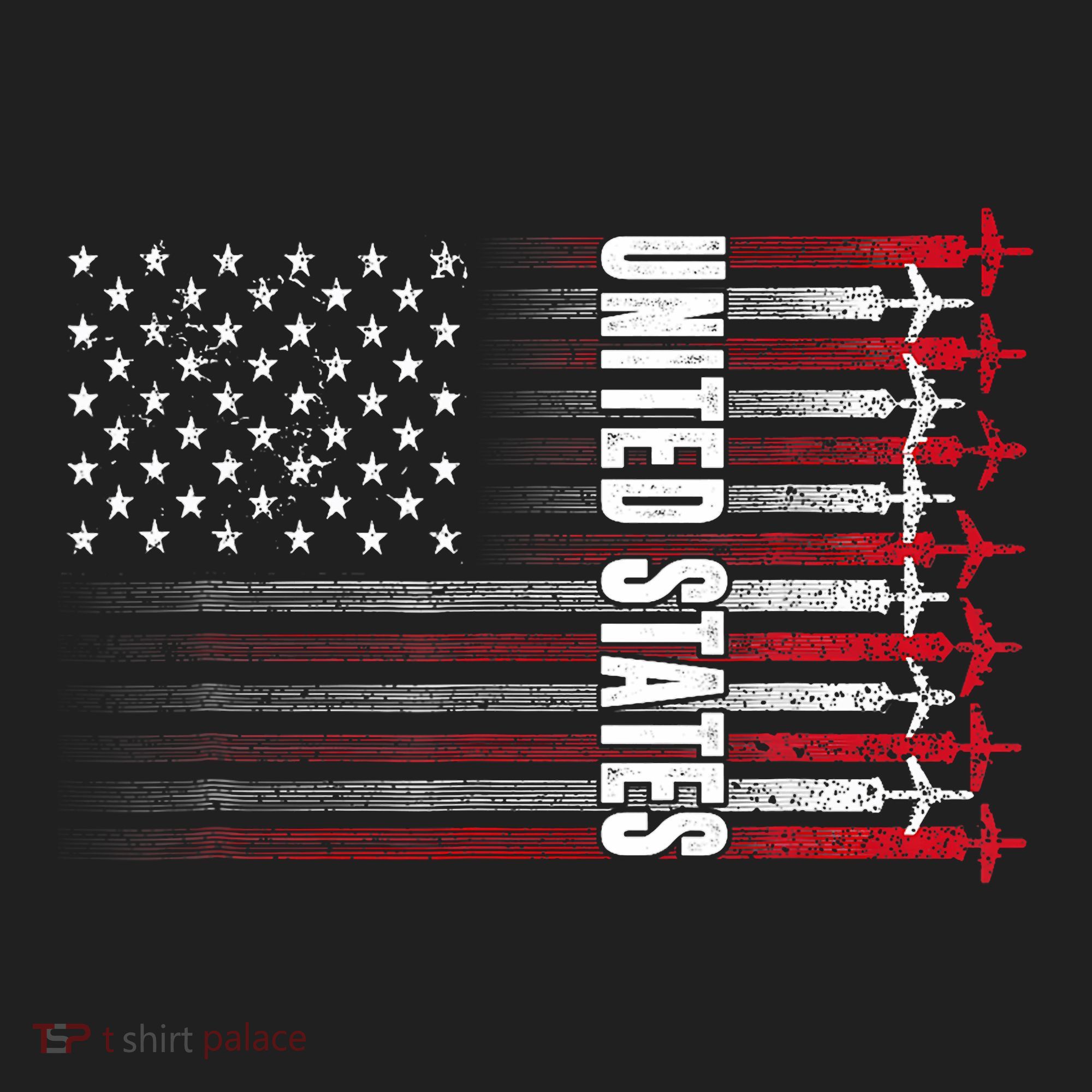 Patriotic Red White Blue Usa Flag Fighter Jets 4th Of July Golf Towel