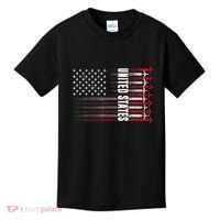 Patriotic Red White Blue Usa Flag Fighter Jets 4th Of July Kids T-Shirt thumb 0