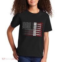 Patriotic Red White Blue Usa Flag Fighter Jets 4th Of July Kids T-Shirt thumb 2