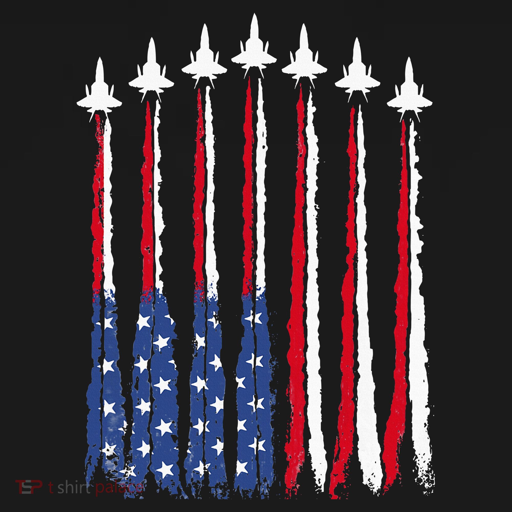 Patriotic Red White Blue Usa Flag Fighter Jets 4th Of July Women's Hoodie