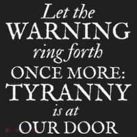 Patriotic Revolutionary War Warning Tyranny Is At Our Door Beanie thumb 2