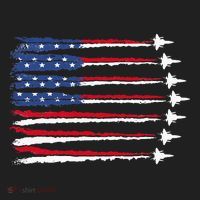 Patriotic Red White Blue Usa Flag Fighter Jets Veterans Day Hat thumb 2