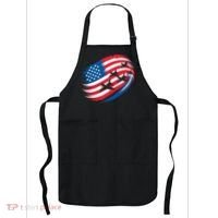 Patriotic Red White Blue USA Flag Fighter Jets 4th Of July Apron thumb 0
