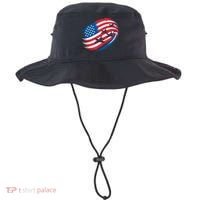 Patriotic Red White Blue USA Flag Fighter Jets 4th Of July Bucket Hat thumb 0