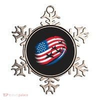 Patriotic Red White Blue USA Flag Fighter Jets 4th Of July Ornament thumb 0