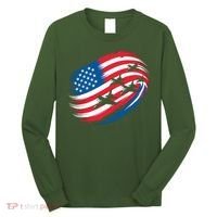 Patriotic Red White Blue USA Flag Fighter Jets 4th Of July Long Sleeve Shirt thumb 0