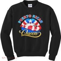 Puerto Rican Women Puerto Rico Flag Kids Sweatshirt thumb 0
