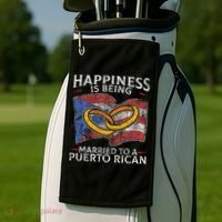 Puerto Rican Wedding Commonwealth Of Puerto Rico Pr Golf Towel thumb 2
