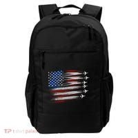 Patriotic Red White Blue Usa Flag Fighter Jets Backpack thumb 0