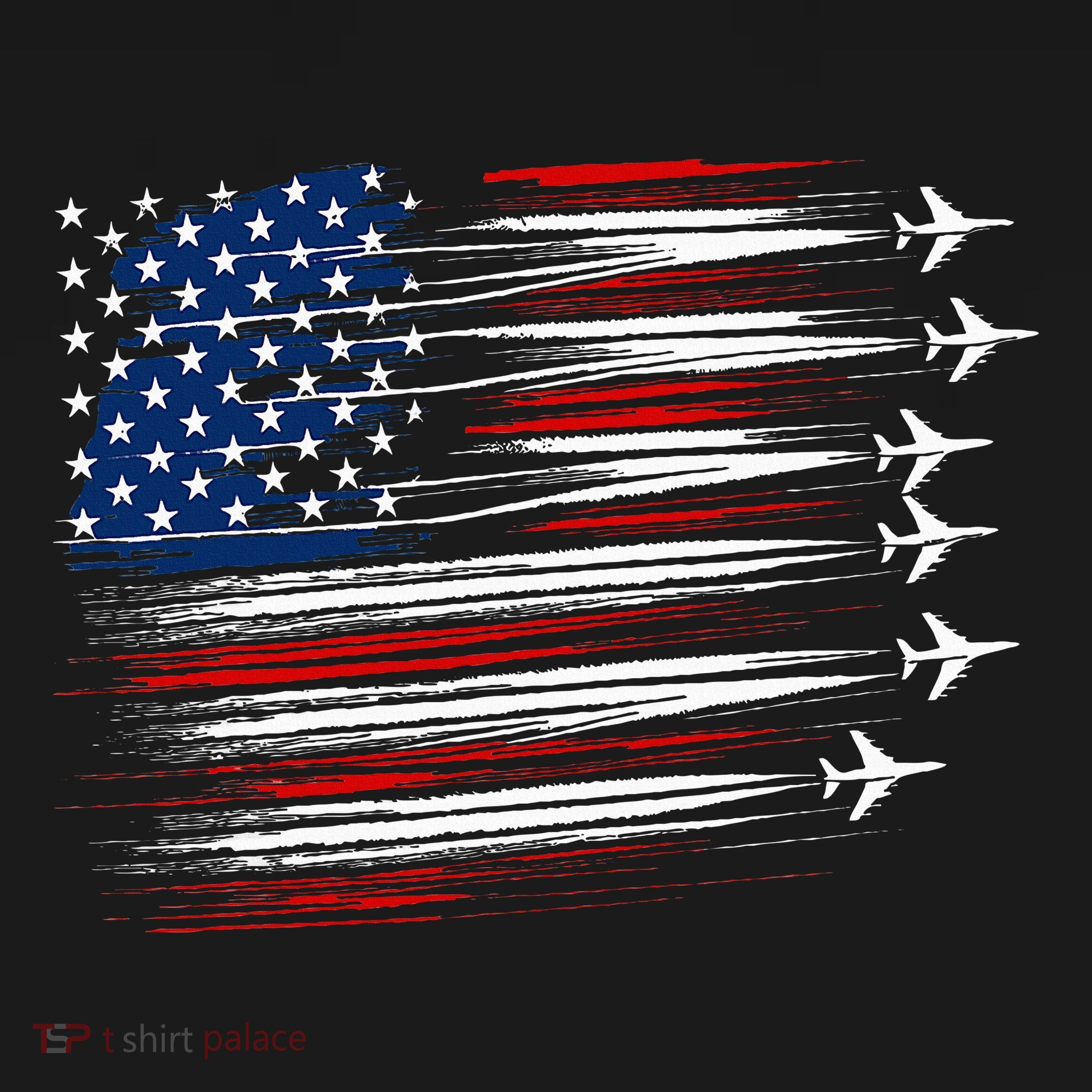 Patriotic Red White Blue Usa Flag Fighter Jets Women's Hoodie