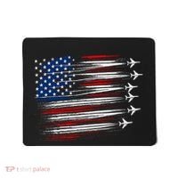 Patriotic Red White Blue Usa Flag Fighter Jets Mousepad thumb 0
