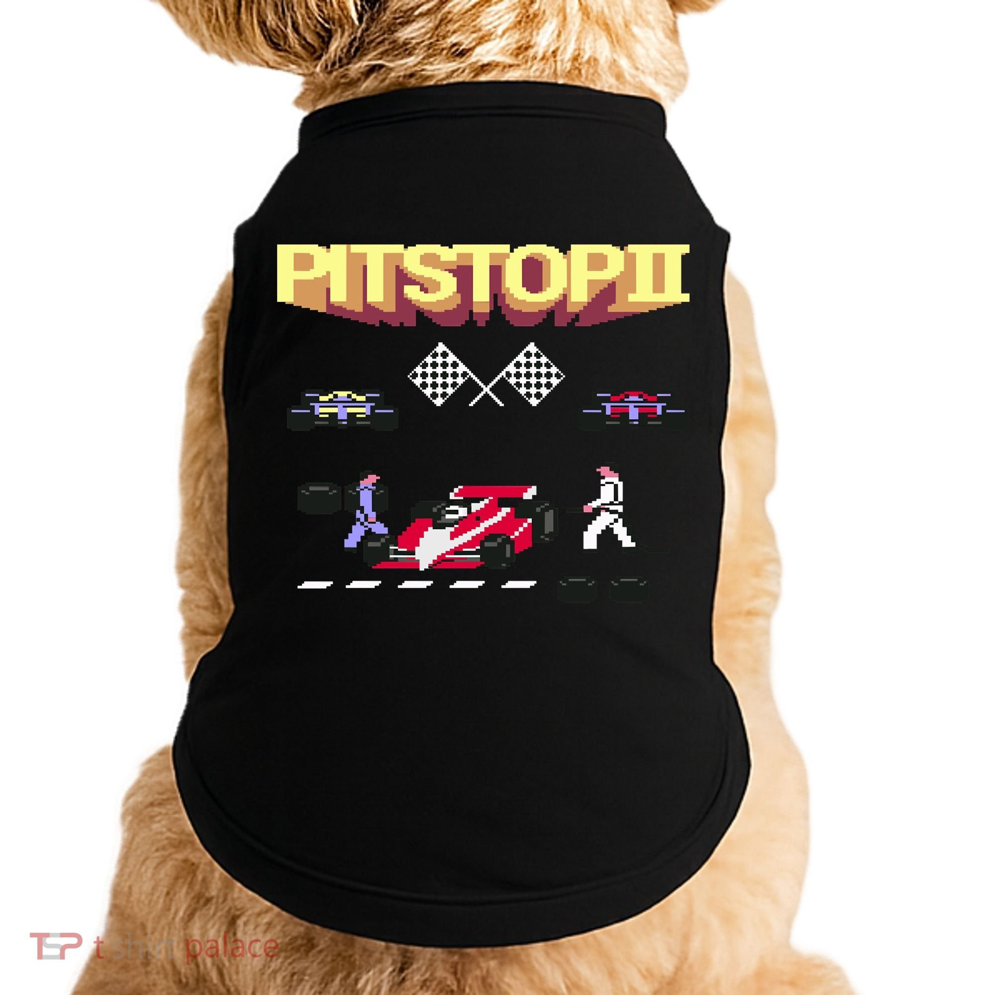 Pit Stop 2 Retro Theme Doggie Tank