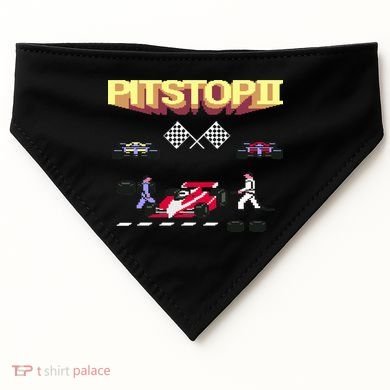 Pit Stop 2 Retro Theme USA-Made Doggie Bandana