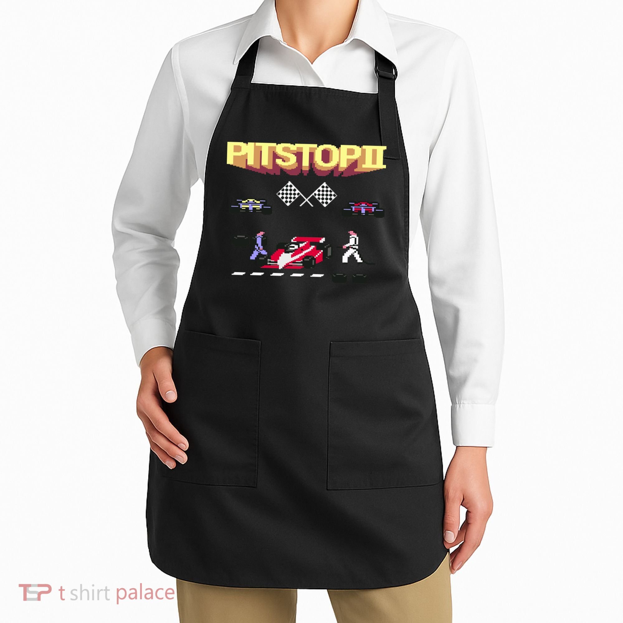 Pit Stop 2 Retro Theme Apron