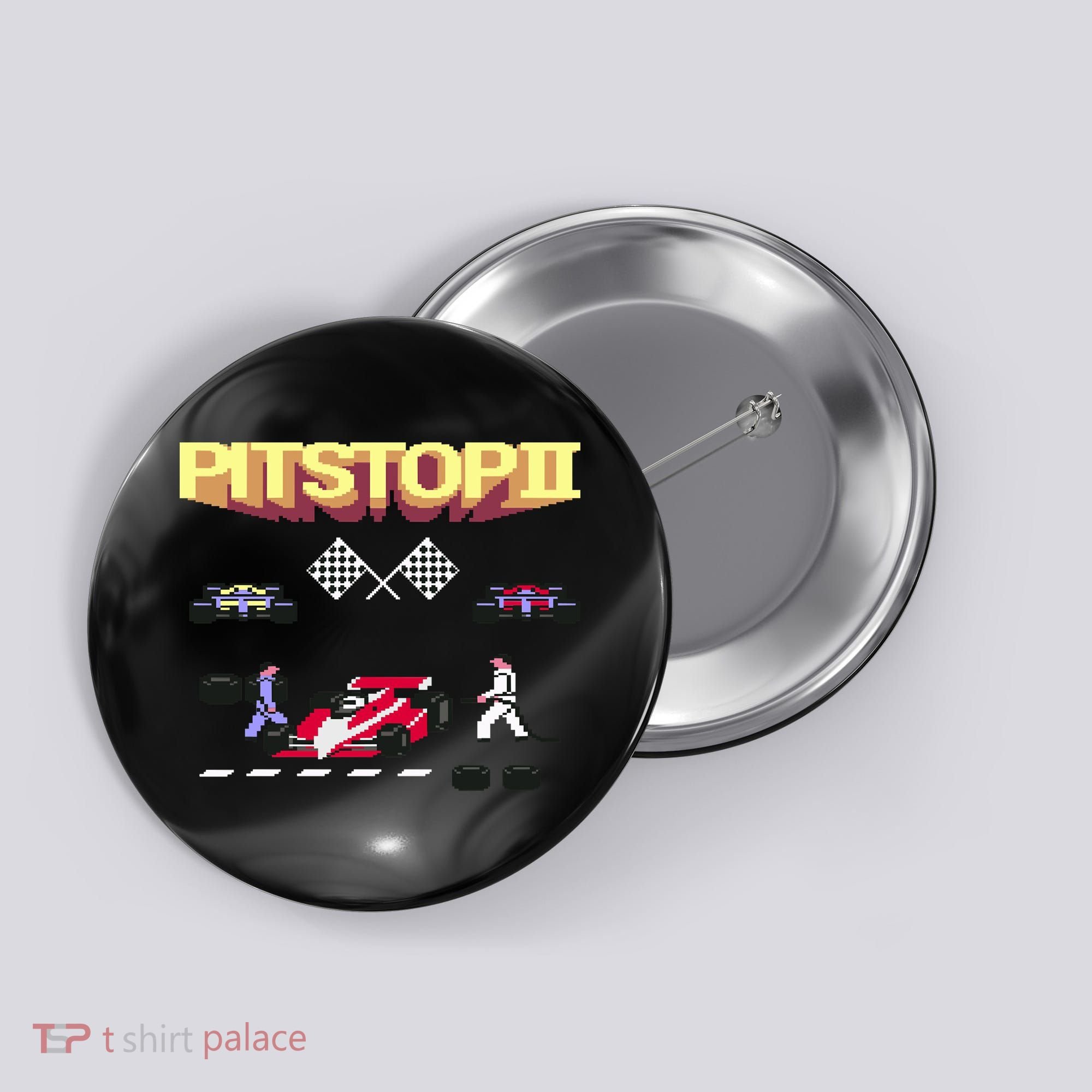Pit Stop 2 Retro Theme Button