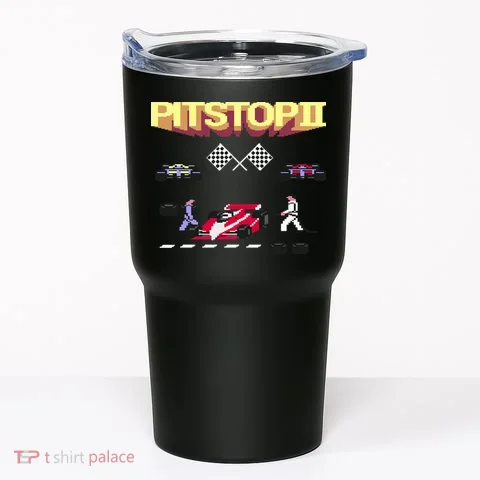 Pit Stop 2 Retro Theme Tumbler in the selected color