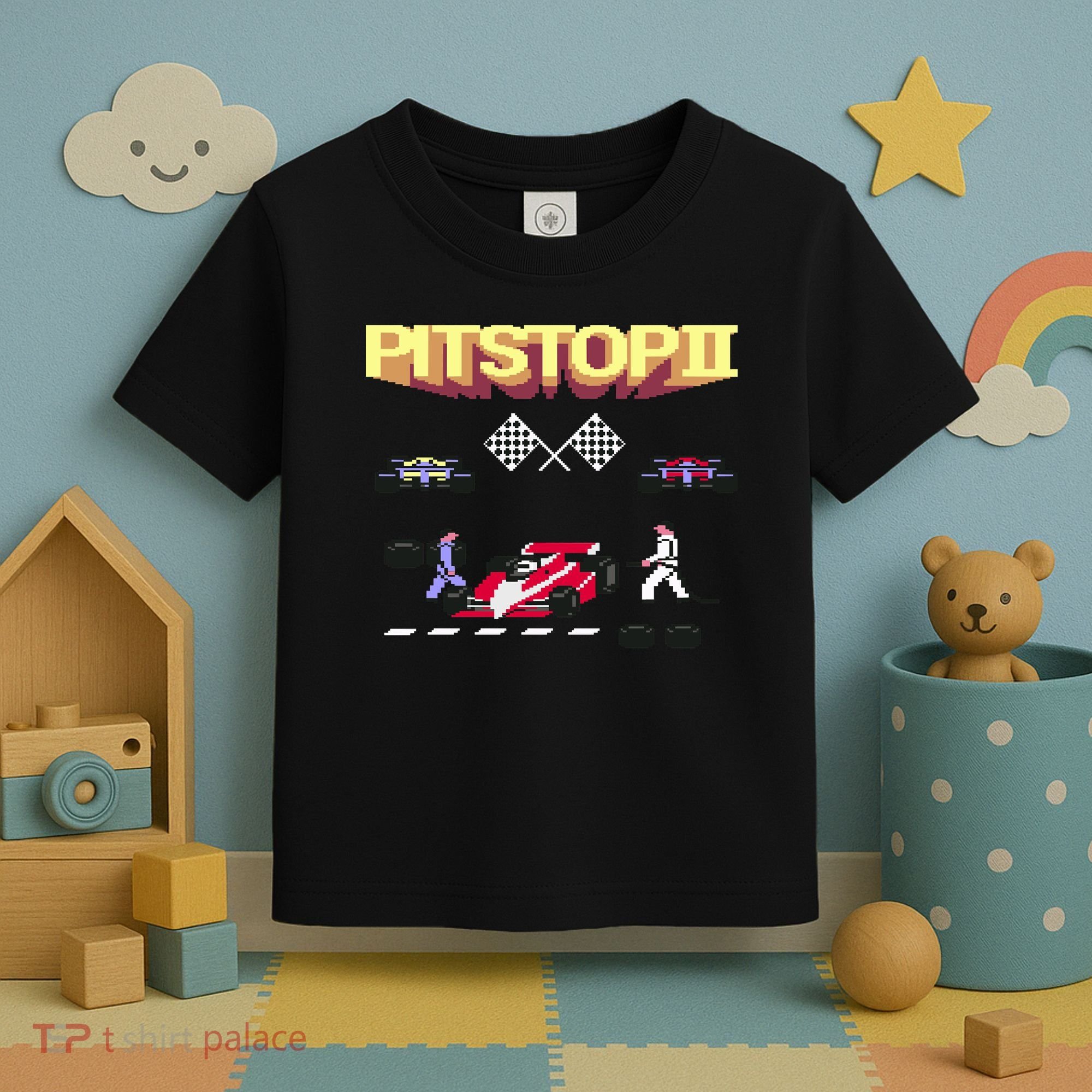 Pit Stop 2 Retro Theme Toddler T-Shirt
