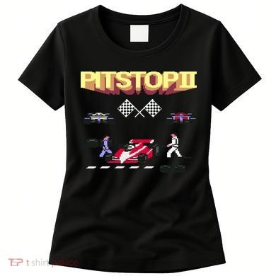 Pit Stop 2 Retro Theme Women's T-Shirt