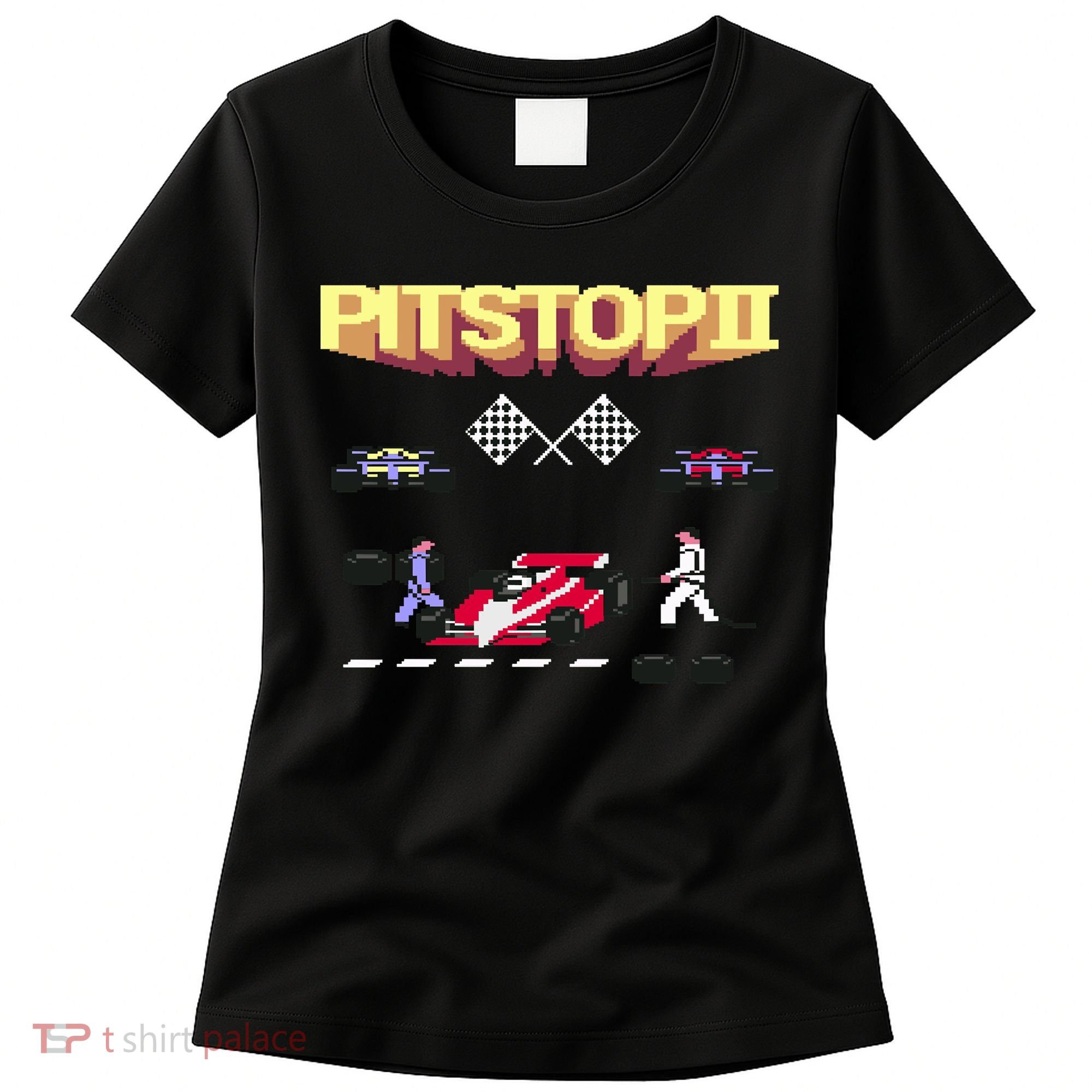 Pit Stop 2 Retro Theme Women's T-Shirt