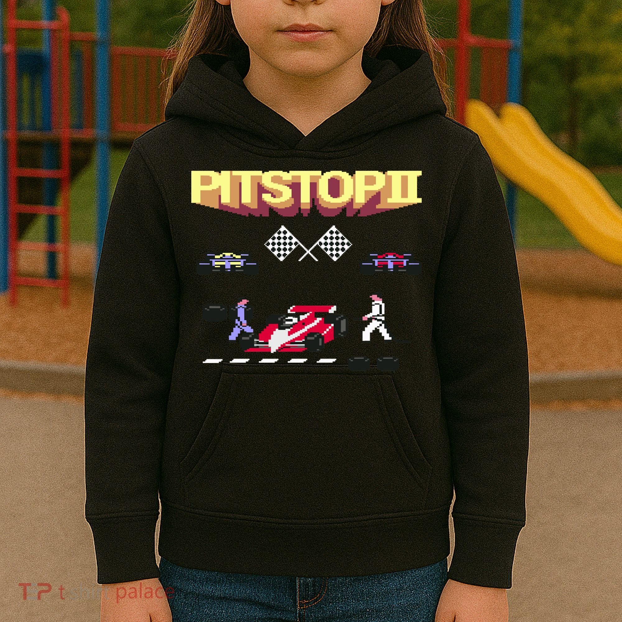 Pit Stop 2 Retro Theme Kids Hoodie