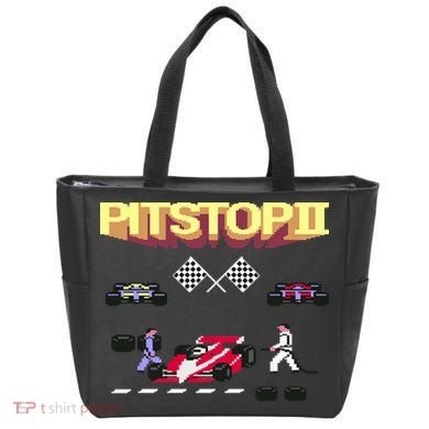 Pit Stop 2 Retro Theme Tote Bag