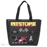 Pit Stop 2 Retro Theme Tote Bag thumb 0