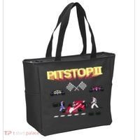 Pit Stop 2 Retro Theme Tote Bag thumb 2
