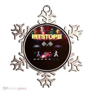 Pit Stop 2 Retro Theme Ornament