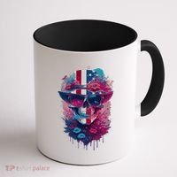 Patriotic Skull 4th Of July Uncle Sam Skull American Flag Gift Coffee Mug thumb 1