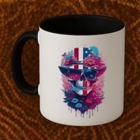 Patriotic Skull 4th Of July Uncle Sam Skull American Flag Gift Coffee Mug thumb 2