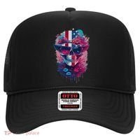 Patriotic Skull 4th Of July Uncle Sam Skull American Flag Gift Hat thumb 0