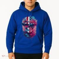Patriotic Skull 4th Of July Uncle Sam Skull American Flag Gift Hoodie thumb 2