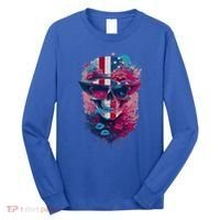 Patriotic Skull 4th Of July Uncle Sam Skull American Flag Gift Long Sleeve Shirt thumb 0
