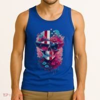 Patriotic Skull 4th Of July Uncle Sam Skull American Flag Gift Tank Top thumb 3