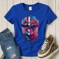 Patriotic Skull 4th Of July Uncle Sam Skull American Flag Gift Women's T-Shirt thumb 3