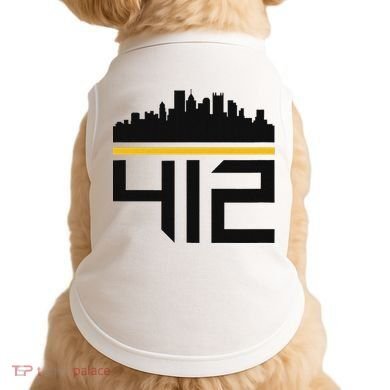 Pittsburgh Skyline 412 Design Doggie Tank