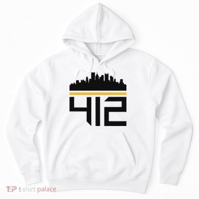 Pittsburgh Skyline 412 Design Hoodie