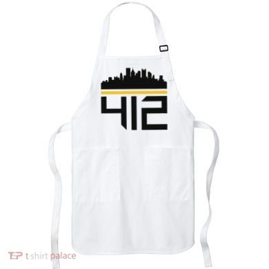 Pittsburgh Skyline 412 Design Apron