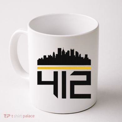 Pittsburgh Skyline 412 Design Coffee Mug
