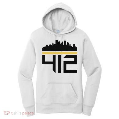Pittsburgh Skyline 412 Design Women's Hoodie