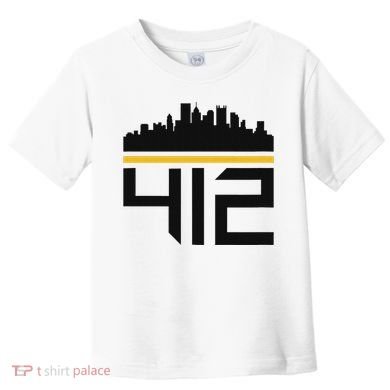 Pittsburgh Skyline 412 Design Toddler T-Shirt