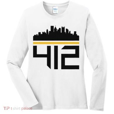 Pittsburgh Skyline 412 Design Women's Long Sleeve Shirt