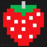 Pixel Strawberry 80s Video Game Halloween Costume Bucket Hat thumb 4