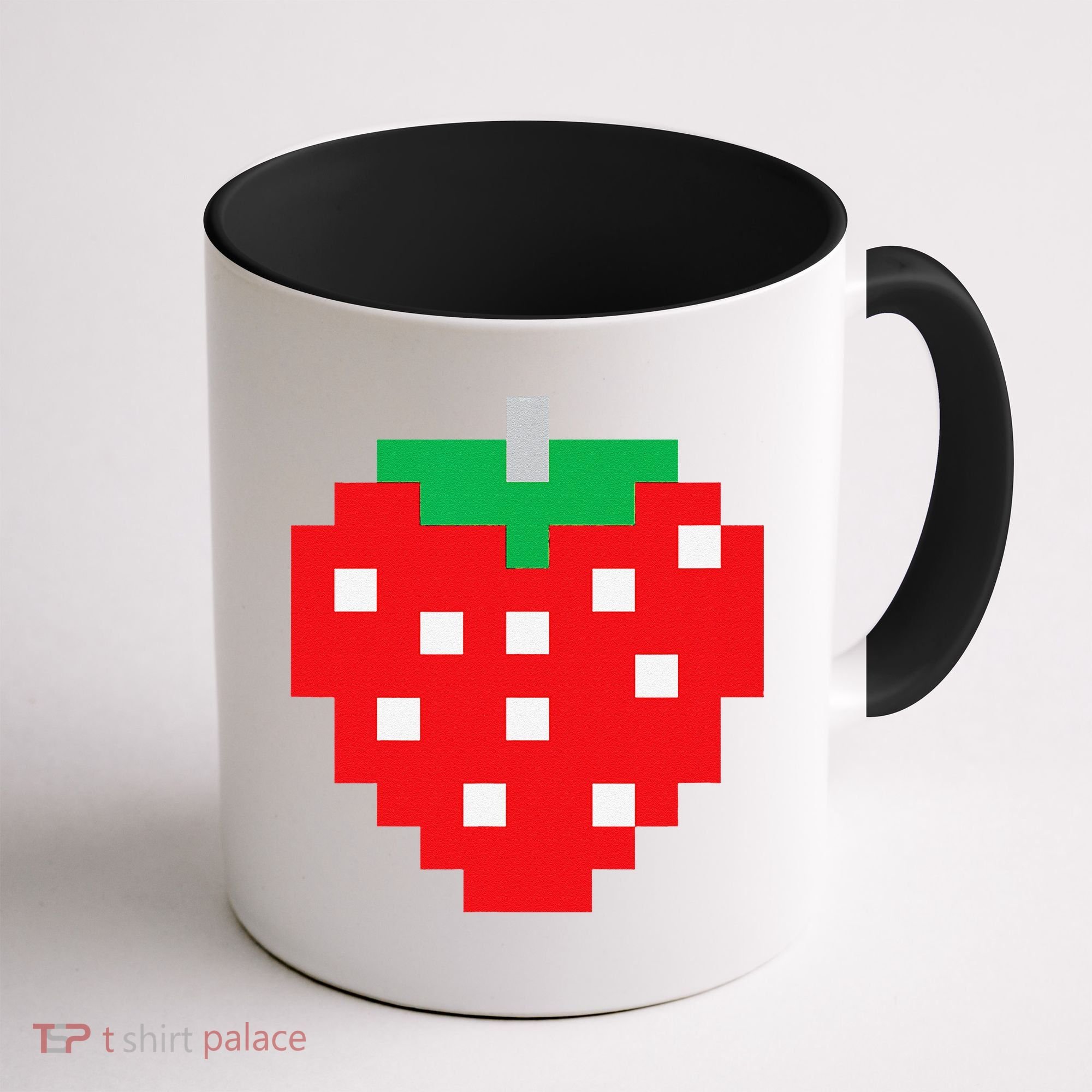 Pixel Strawberry 80s Video Game Halloween Costume Coffee Mug